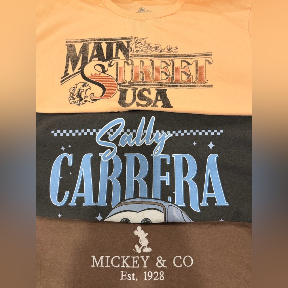Three Disney Peach, Black and Brown Graphic Tee Pack